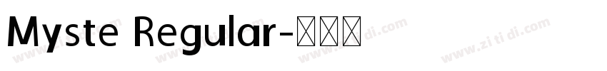 Myste Regular字体转换